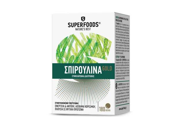 Superfoods Spirulina Gold 300mg 180 Δισκία